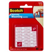 Adhesive Mount 3M Scotch 108Sml Removable Mounting Square 127x127mm Pk64