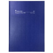 Diary Kingsgrove 181P59 A5 Day To A Page Blue